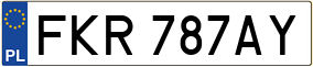 Trailer License Plate